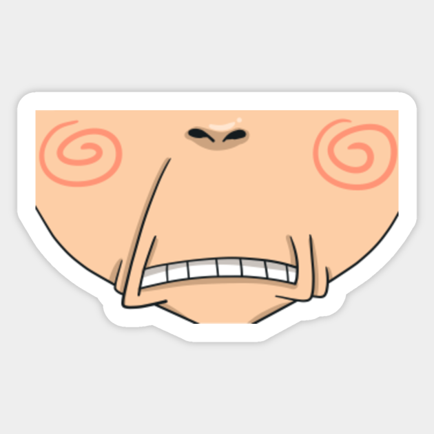 soul eater inspired cringe disgust face Anime Face Sticker TeePublic